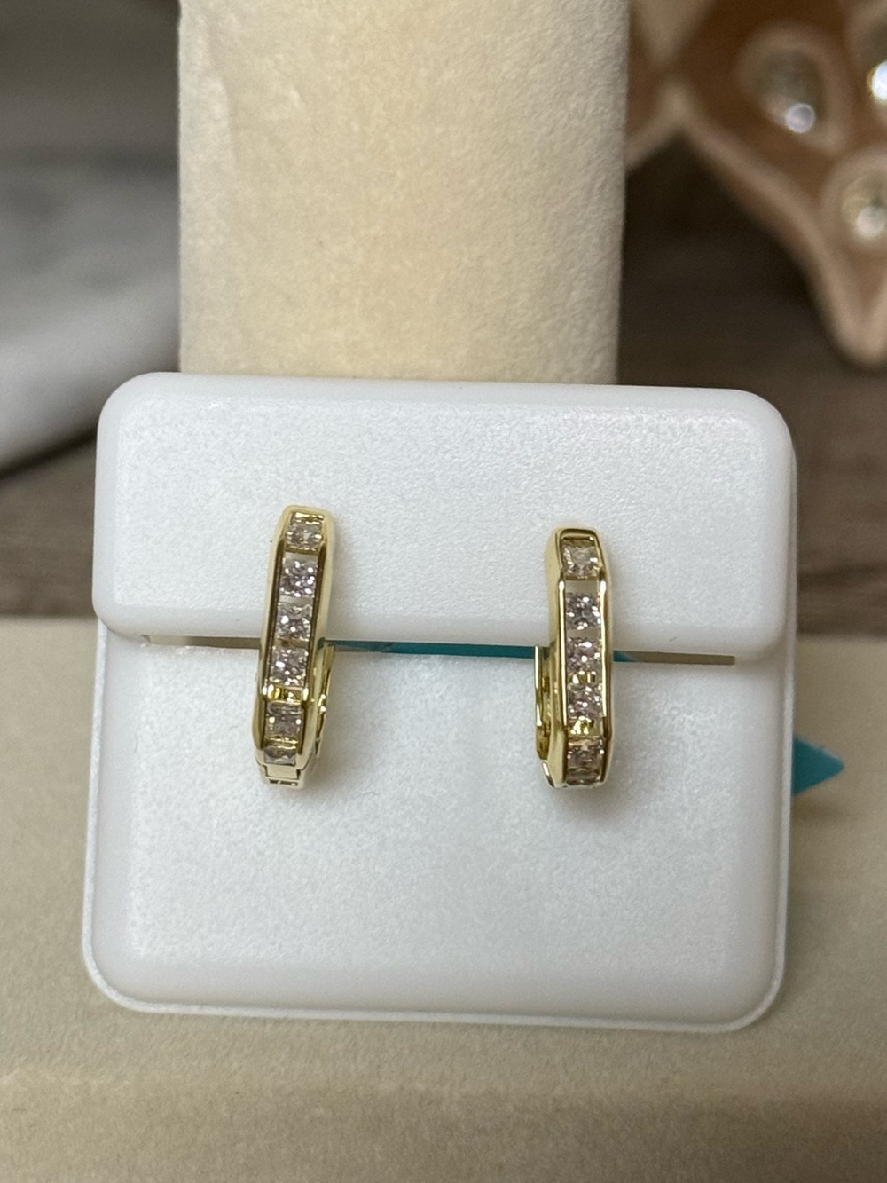 Goldoro 18k Yellow Gold Layered & GF. .66 CTW VVS D Moissanite. Brand New! #391